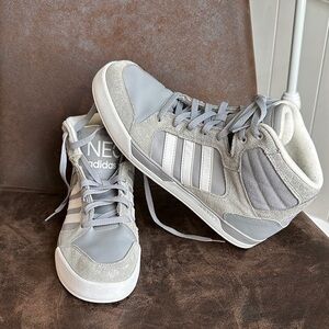 Adidas Neo Light Gray High-Tops